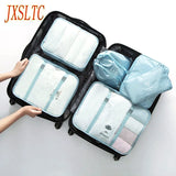 6Pcs Travel Bags Clothing Underwear Shoes Organizer Cube Portable Toiletries