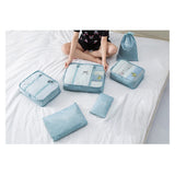 6Pcs Travel Bags Clothing Underwear Shoes Organizer Cube Portable Toiletries