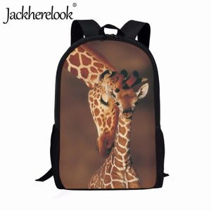 3D Animal Giraffe School Backpack for Boys and Girls