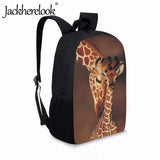 3D Animal Giraffe School Backpack for Boys and Girls