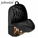 Jackherelook 3D Giraffe School Backpack for Middle School Students 17 inch