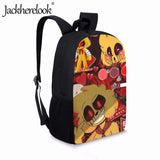 3D Print Mikecrack Pattern Backpack for Kids Teens Travel Bag Mochila
