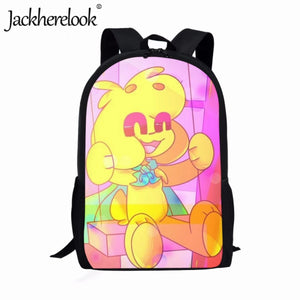 3D Print Mikecrack Pattern Backpack for Kids Teens Travel Bag Mochila