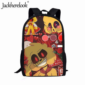 3D Print Mikecrack Pattern Backpack for Kids Teens Travel Bag Mochila