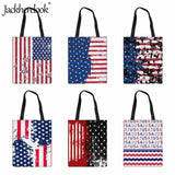 American Flag Shoulder Bag Women's Handbag Canvas Tote