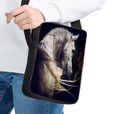 Animal Print School Bag Kids Crossbody Bag Horse Pattern School Bag