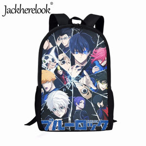 Anime LOCK Print Schoolbag for Boys Girls Sports Backpack