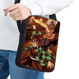 Anime Demon Slayer Kids School Bag Daily Crossbody Travel Shopping Bag