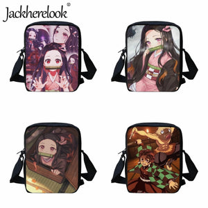 Anime Demon Slayer Kids School Bag Daily Crossbody Travel Shopping Bag