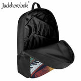 Artistic Piano Key Pattern Book Bag for Middle School Students