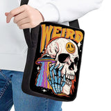 Dark Style Skull Pattern Crossbody Bags for Boys