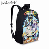Cartoon Cuphead Pattern School Bags for Children Book Bag