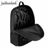 Jackherelook Gothic Skull Rose School Backpack for Kids