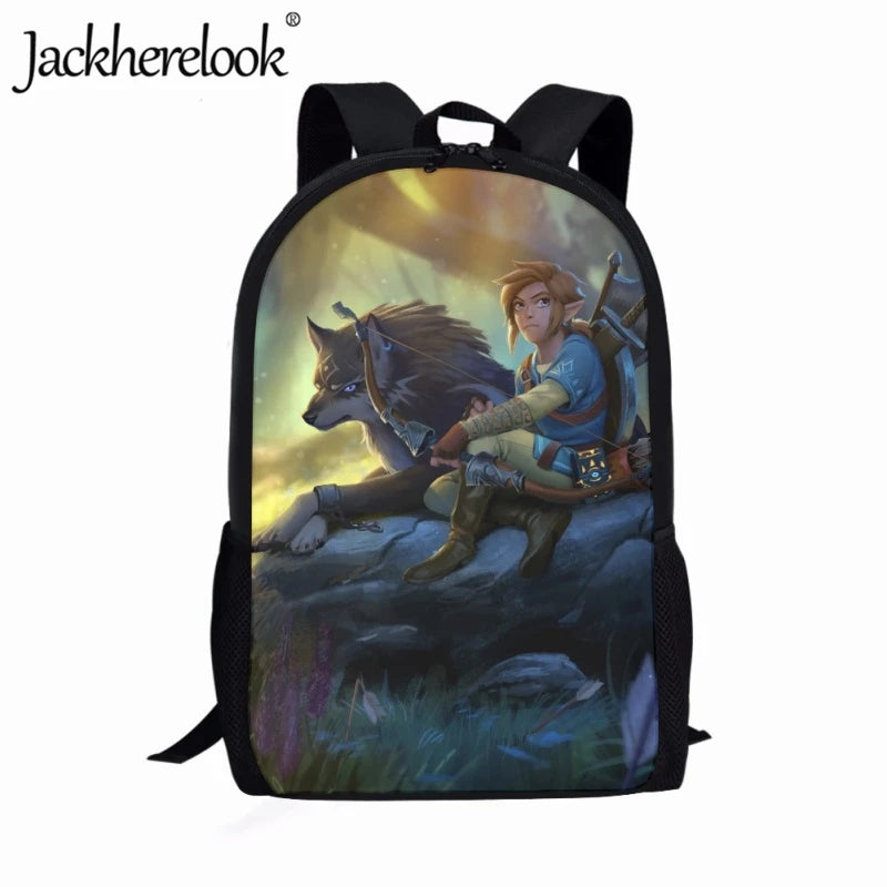 Anime Game Zelda: Breath of the Wild School Bag