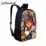 Jackherelook Kids School Bags Cartoon Animal Design Bookbags