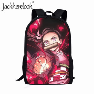 Anime Demon Slayer School Bag for Boys Girls Large Capacity Backpack
