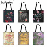 Christian Bible Verse Ladies Shoulder Bag Classic Church Tote Women Capacity Sho