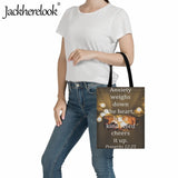 Christian Scripture Printing Women's Canvas Shoulder Bag Eco Friendly