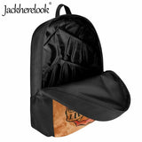 Jackherelook Gothic School Backpack 17 inch Bookbags for Teens