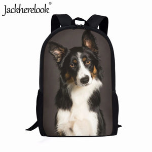 Jackherelook Dog 3D Printing School Bag 17inch Travel Bag