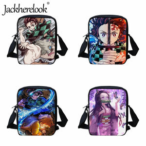 Jackherelook Nezuko Manga Rengoku Shoulder Bag for Children Girls