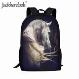 Jackherelook Art Horse 3D Print Student Backpack