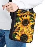 Sunflower Pattern Kids Crossbody Bag for Student