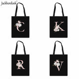 26Letters Printing Travel Shoulder Bag Large Capacity