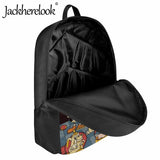 Jackherelook Cuphead Cartoon Pattern Kids Schoolbag