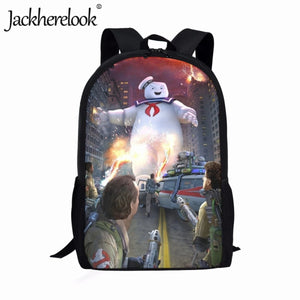 Ghostbuster Backpack Kids Schoolbags Large Capacity Travel Bag