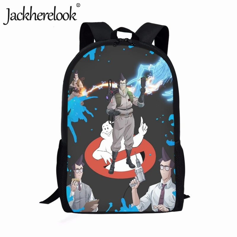 Ghostbuster Backpack Kids Schoolbags Large Capacity Travel Bag