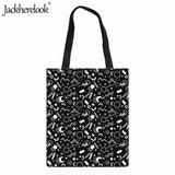 Geometric Print Shoulder Bag Women's Handbag Canvas Travel Tote