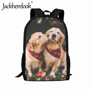 Intimate Puppy Pattern School Bags for Children Bookbags