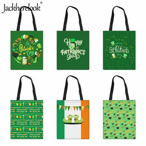Irish St. Patrick's Shoulder Bag Women's Handbag Eco Friendly Canvas Shopping