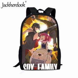 Anime Spy X Family Backpack Boys Girls School Bags