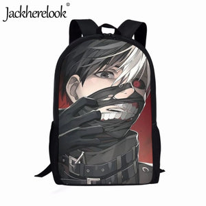 Japanese Anime Tokyo Ghoul Backpack for Teenage Boys and Girls
