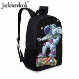 Astronaut Pattern School Bags for Kids
