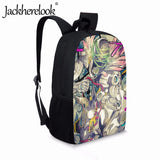 Kids Retro Anime Style School Bag Boys Girls Backpacks