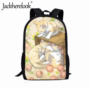 Jackherelook Kitten Bookbags 17 inch for Kids Boys Girls