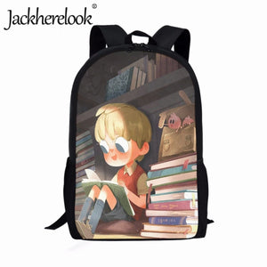 Lovely Boy Girl Illustration School Bags Kids Backpacks Birthday Gift