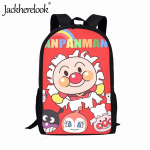 Anpanman Child Backpack Kids School Bags Boys Girls Large Capacity