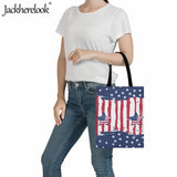 Shoulder Bag Women's Casual Handbag US Flag Print Tote Bag