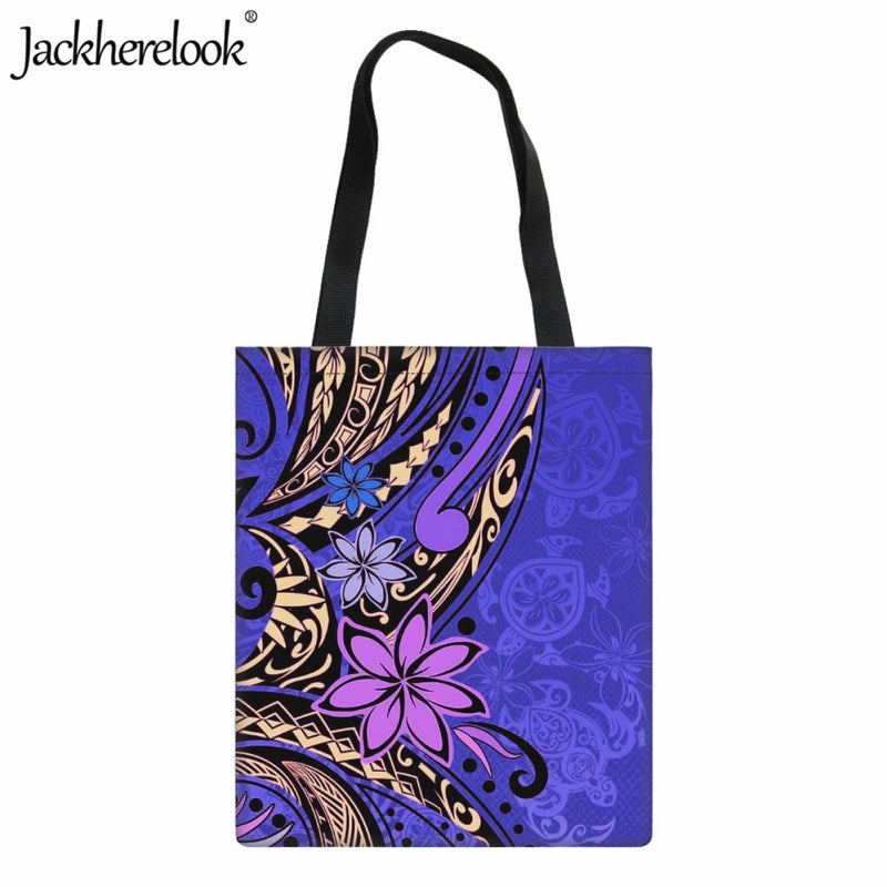 Polynesian Style Totem Handbag Canvas Shoulder Bag