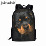 Jackherelook Puppy Pattern 3D Printing School Bag for Boys and Girls