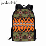 Tribal Totem Print School Backpack for Boy Girl