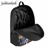 Jackherelook Retro Style School Bags for Boys Girls Japanese Anime Bookbags