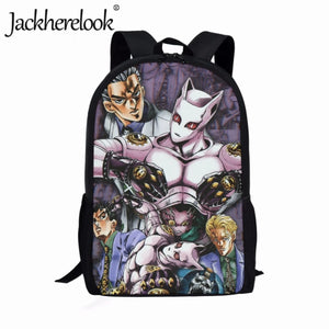 Jackherelook Retro Style School Bags for Boys Girls Japanese Anime Bookbags
