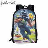 Tom-Brady Rugby-Star School Backpack for Kids Boy's