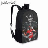 Tom-Brady Rugby-Star School Backpack for Kids Boy's