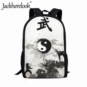 Chinese Style Martial Arts Pattern School Backpack